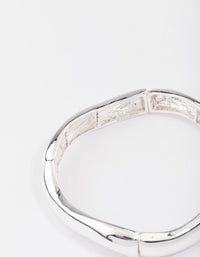 Silver Wavy Stretch Bracelet - link has visual effect only