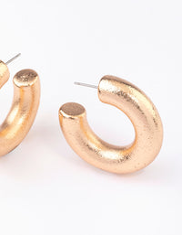 Gold Textured Bubble Hoop Earrings - link has visual effect only