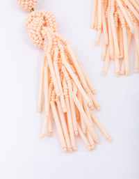 Gold Beaded Tassel Drop Earrings - link has visual effect only