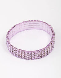 Lilac Stone Bling Stretch Bracelet - link has visual effect only