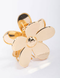 Gold Daisy Flower Hair Claw Clip - link has visual effect only