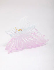 Lilac Ombre Butterfly Hair Claw Clip