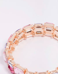 Rose Gold Square Stretch Bracelet - link has visual effect only