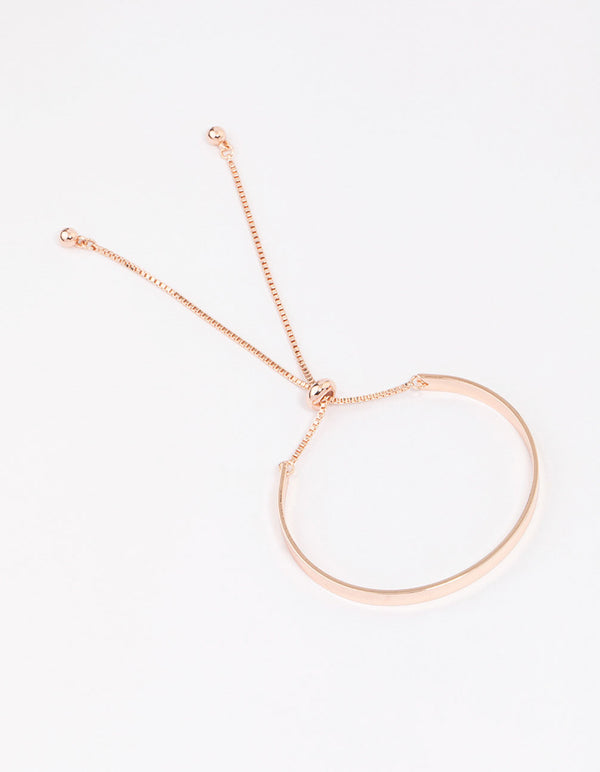 Rose Gold Simple Toggle Bracelet