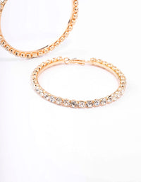 Gold Luxe Bling Drop Earrings - link has visual effect only