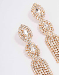 Gold Marquise Flair Drop Earrings - link has visual effect only