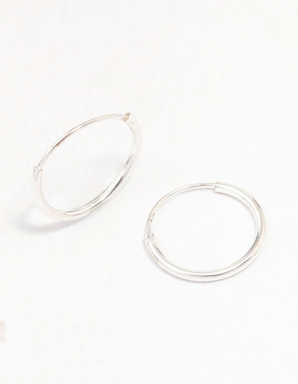 Sterling Silver Hoop Earrings 12mm