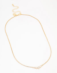 Gold Plated Symmetrical Graduating Round Necklace - link has visual effect only