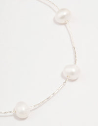 Silver Plated Freshwater Pearl Dotted Bracelet - link has visual effect only