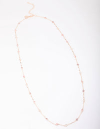 Rose Gold Stone Multi Necklace - link has visual effect only