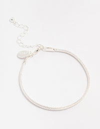 Silver Plated Snake Chain Bracelet - link has visual effect only