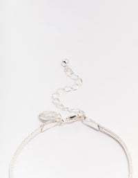 Silver Plated Snake Chain Bracelet - link has visual effect only