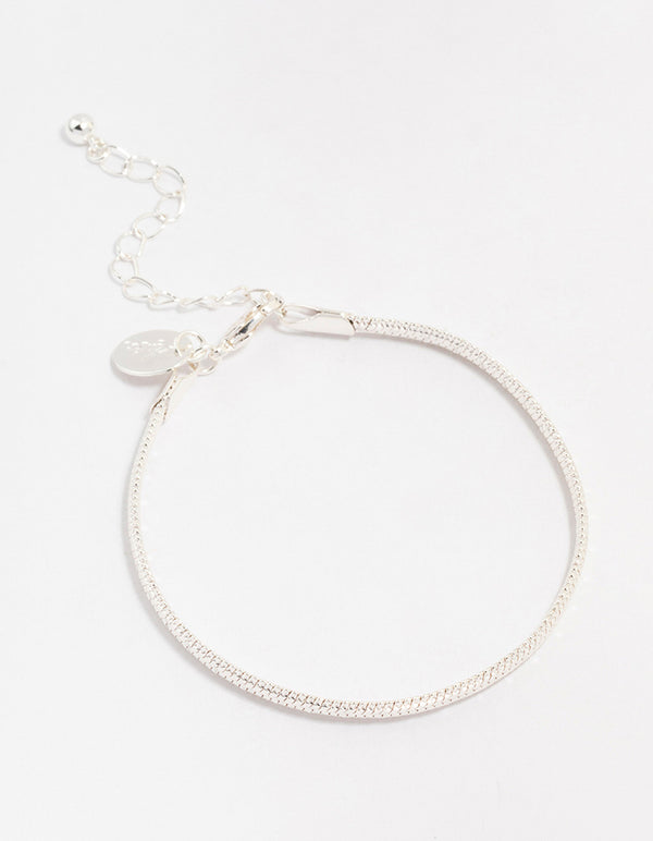 Silver Plated Snake Chain Bracelet