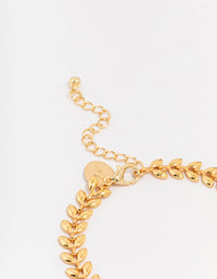 Gold Plated Brass Toga Leaf Bracelet - link has visual effect only