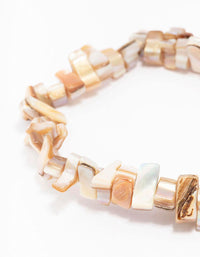 Neutral Mixed Bead Stretch Bracelet - link has visual effect only