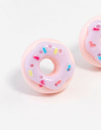 Sprinkle Doughnut Stud Earrings - link has visual effect only