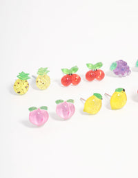 Silver Fruit Salad Earring 8-Pack - link has visual effect only