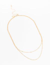 Gold Rope Double Chain Necklace - link has visual effect only