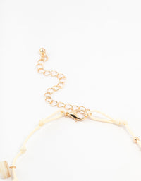 Shell Charm Cord Anklet - link has visual effect only