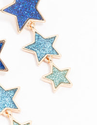 Eras Gold Plated Glitter Star Drop Earrings - link has visual effect only