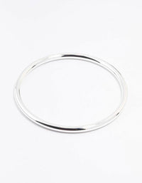 Silver Plated Round Core Bangle - link has visual effect only