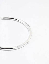 Silver Plated Round Core Bangle - link has visual effect only