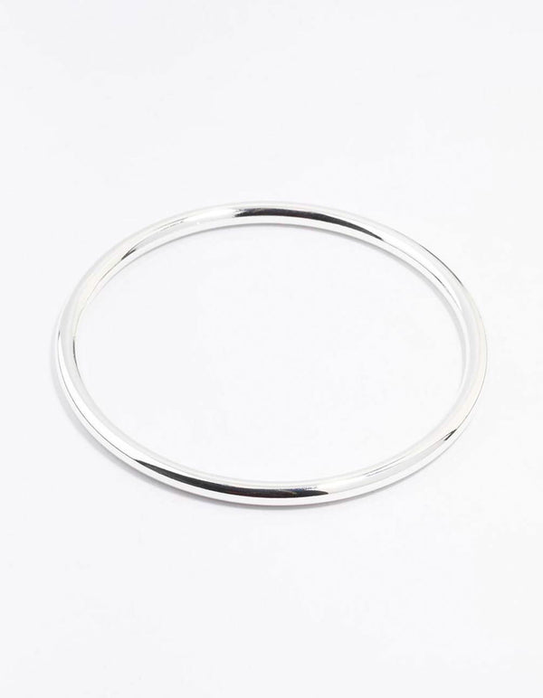 Silver Plated Round Core Bangle