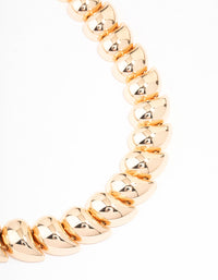 Gold Statement Bead Necklace - link has visual effect only