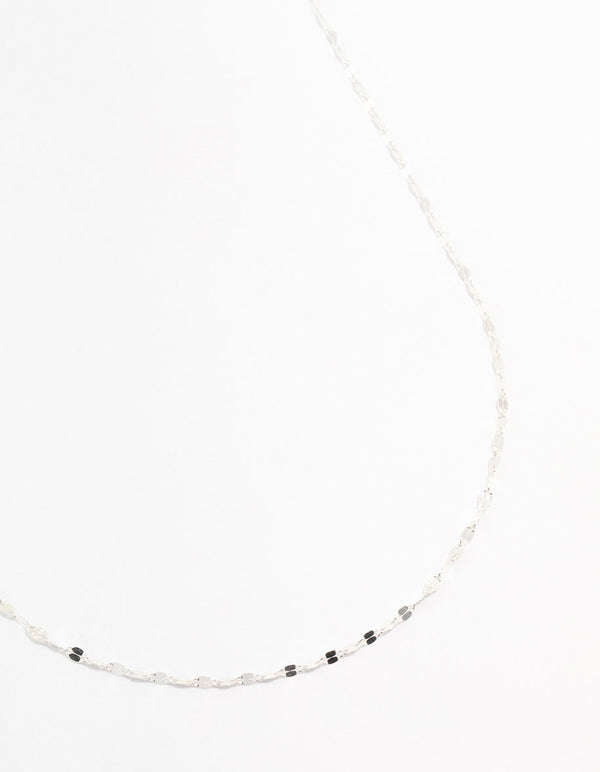 Sterling Silver Stone Chain Necklace