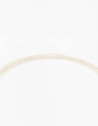 Silver Knot Long Chain Necklace - link has visual effect only