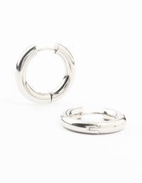 Waterproof Stainless Steel Thick Clicker Hoop Earrings 22 MM - link has visual effect only