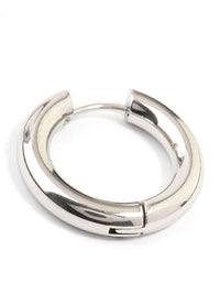 Waterproof Stainless Steel Thick Clicker Hoop Earrings 22 MM - link has visual effect only