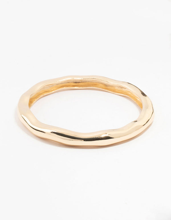 Gold Molten Bangle