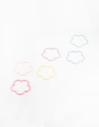 Kids Pastel  Flower Bangles 6-Pack - link has visual effect only