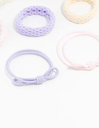 Mixed Pastel Hair Ties 7-Pack - link has visual effect only