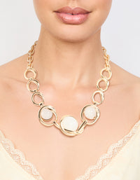 Gold Chain Stone Necklace - link has visual effect only