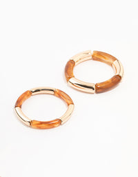 Gold & Resin Bangles 2-Pack - link has visual effect only