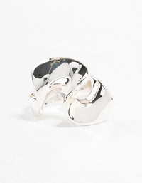 Silver Plated Metal Twisted Rings - link has visual effect only