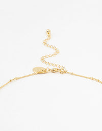 Gold Plated Alternating Pearl & Cubic Zirconia Station Necklace - link has visual effect only