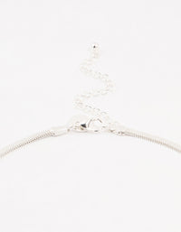 Silver Plated Clean Snake Chain Necklace - link has visual effect only