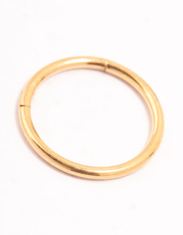 Gold Plated Titanium Clicker Ring