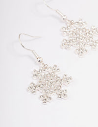 Diamante Snowflake Drop Earrings - link has visual effect only