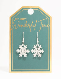 Diamante Snowflake Drop Earrings - link has visual effect only