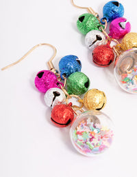 Multicoloured Bell & Shaker Drop Earrings - link has visual effect only