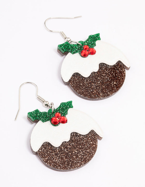 Acrylic Pudding Drop Earrings