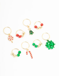 Gold Mixed Festive Hair Charms 8-Pack - link has visual effect only