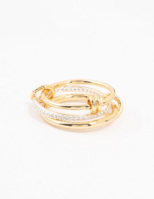 Mixed Metals Stacking  Ring