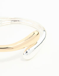 Mixed Metals Swirl Wrist Cuff - link has visual effect only