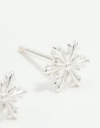 Sterling Silver Snowflake Stud Earrings - link has visual effect only