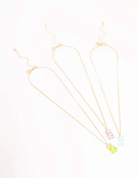 Pastel Acrylic Gummy Bear Necklaces 3-Pack - link has visual effect only